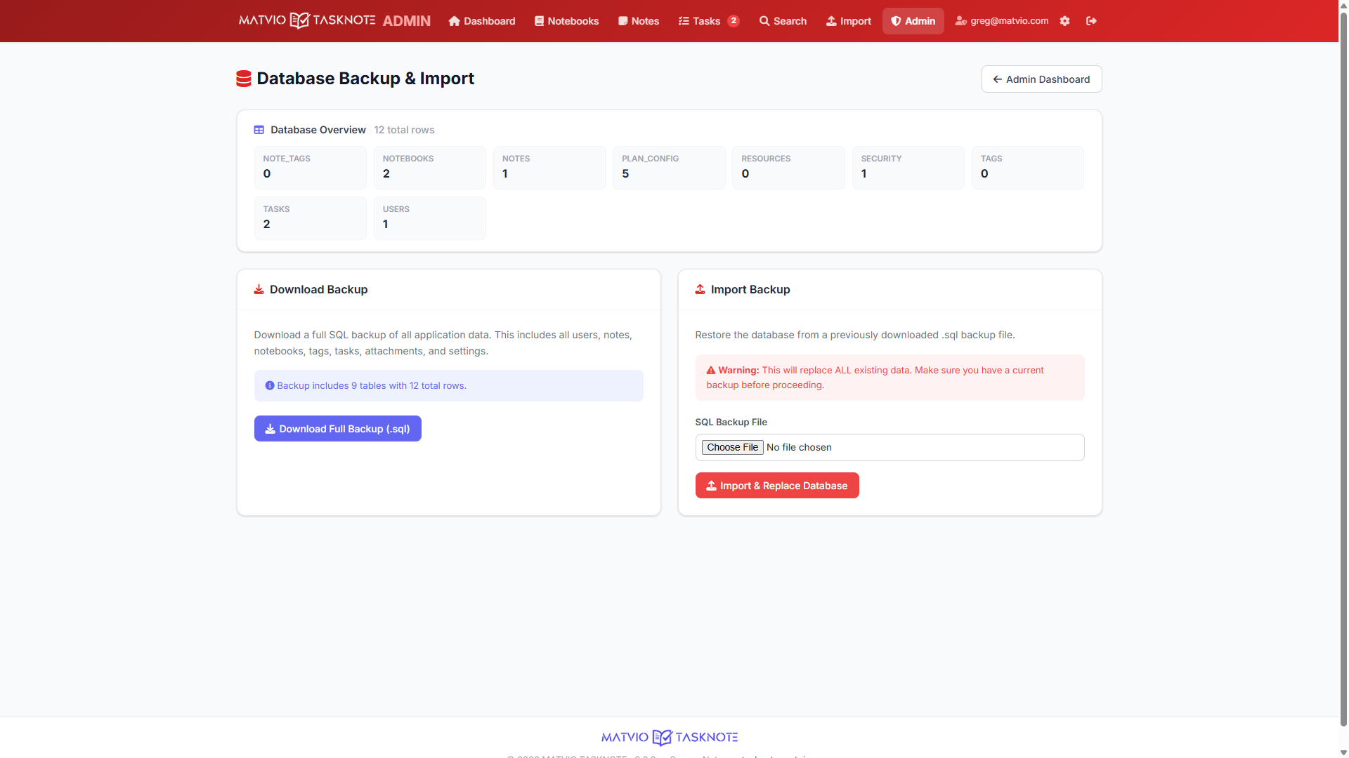 Edit User   MATVIO TASKNOTE   Google Chrome 2026 03 22 2 39 40 AM